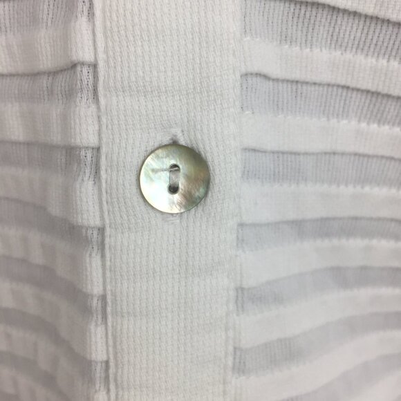 April Cornell Cotton Shirt Blouse sz S - White - Picture 4 of 8